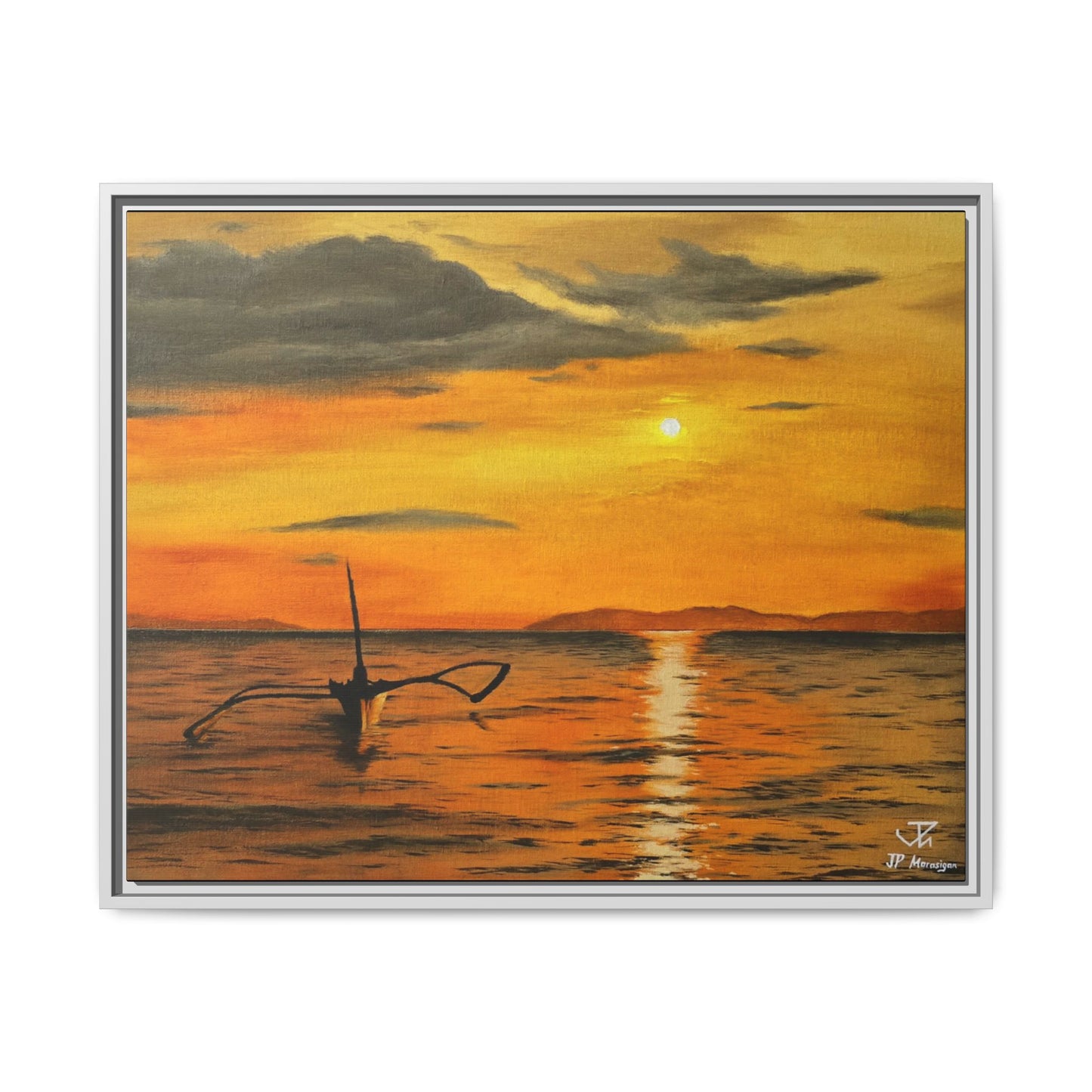 Until the Sun Sets - Framed Canvas Print