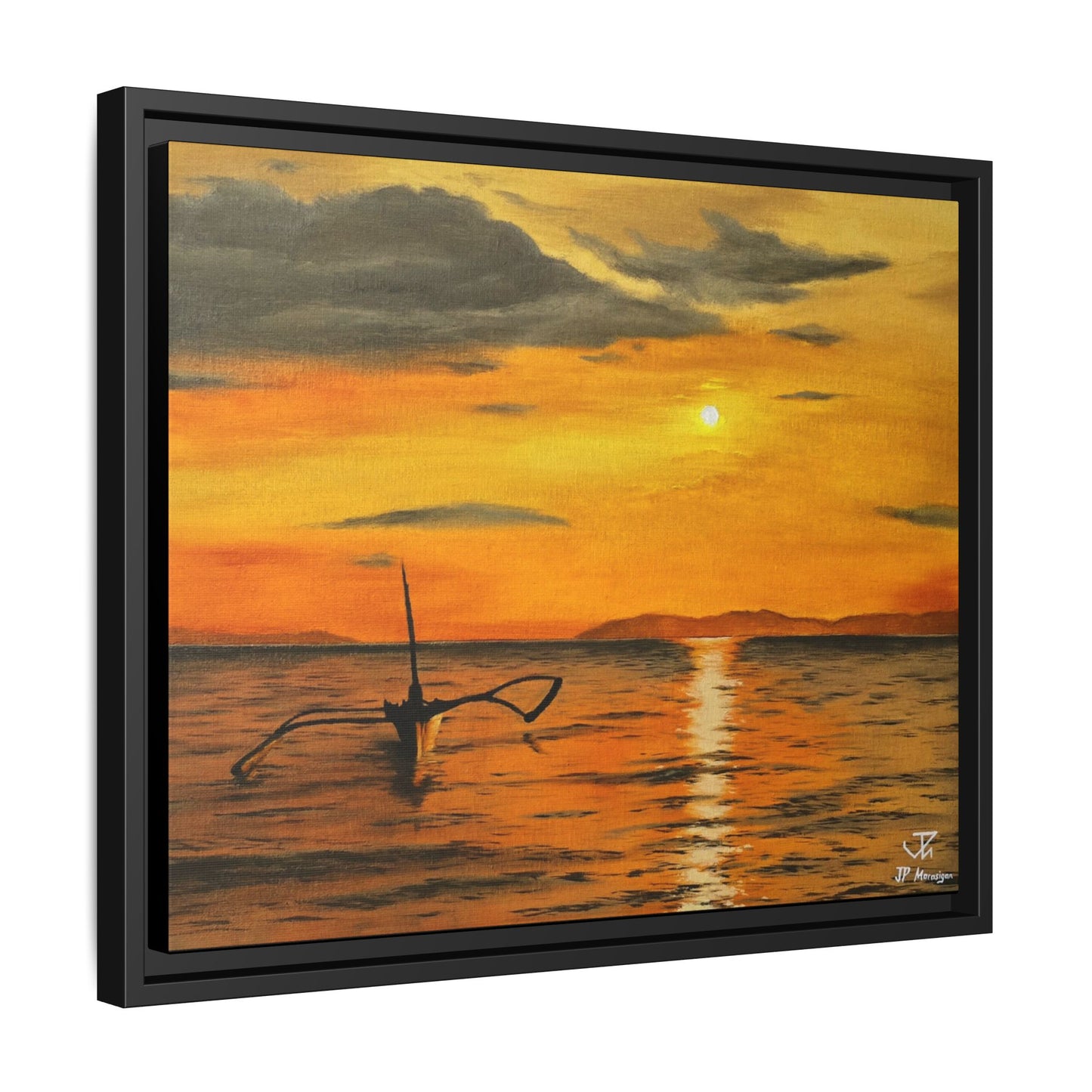 Until the Sun Sets - Framed Canvas Print