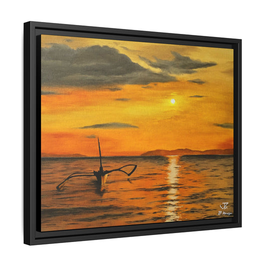 Until the Sun Sets - Framed Canvas Print