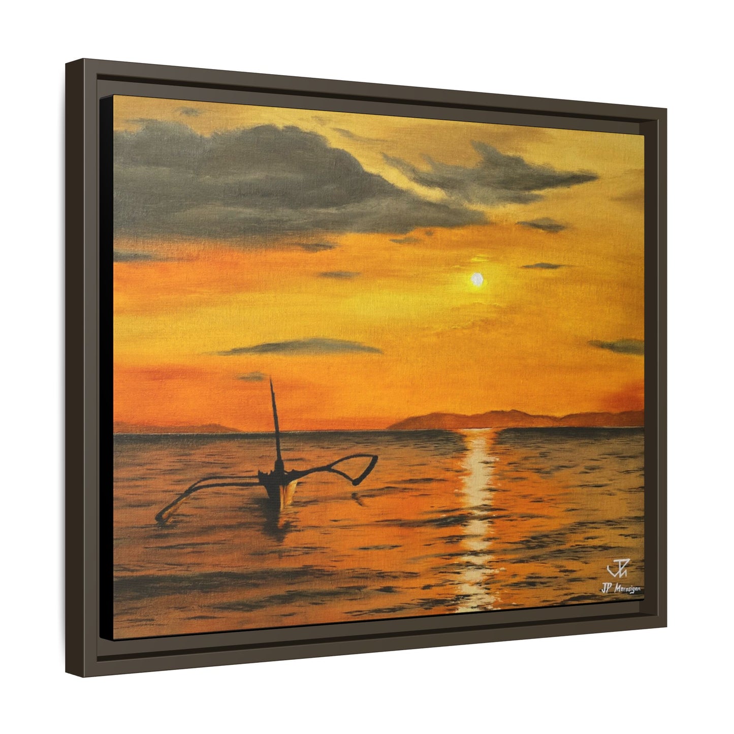 Until the Sun Sets - Framed Canvas Print