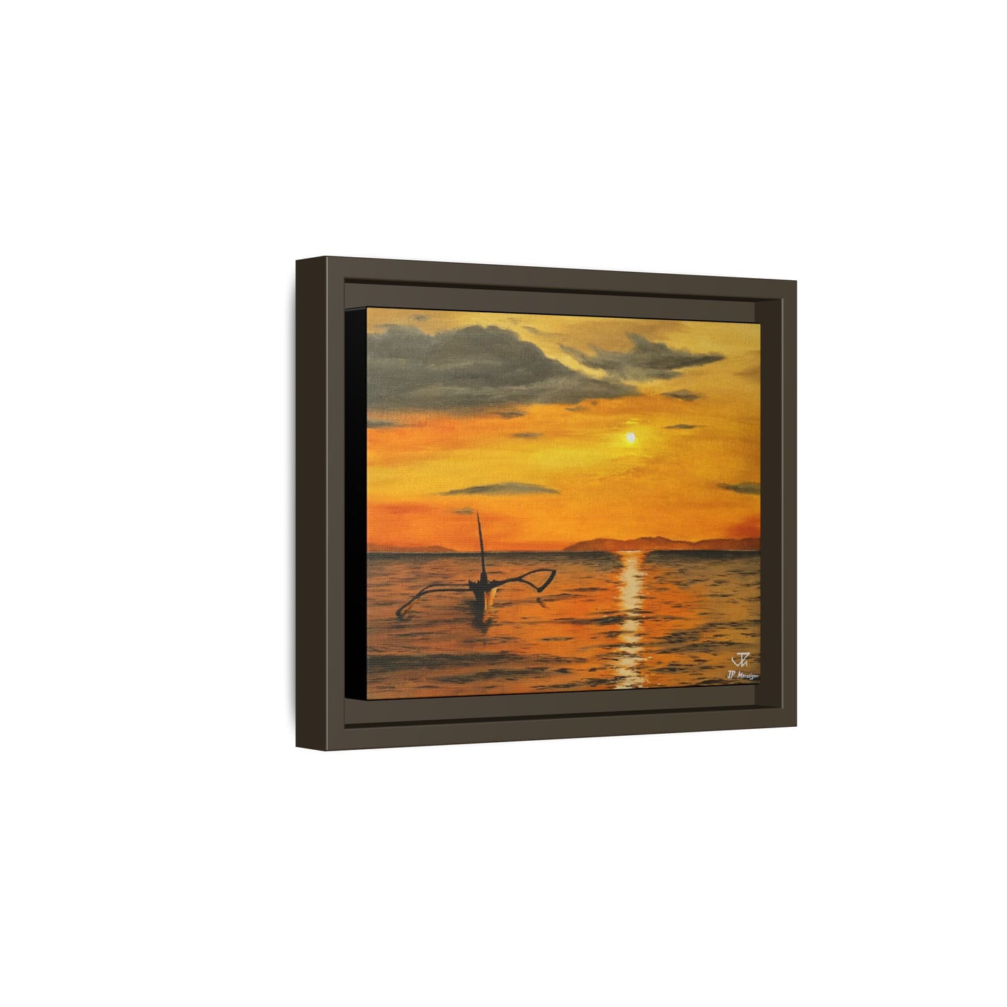 Until the Sun Sets - Framed Canvas Print
