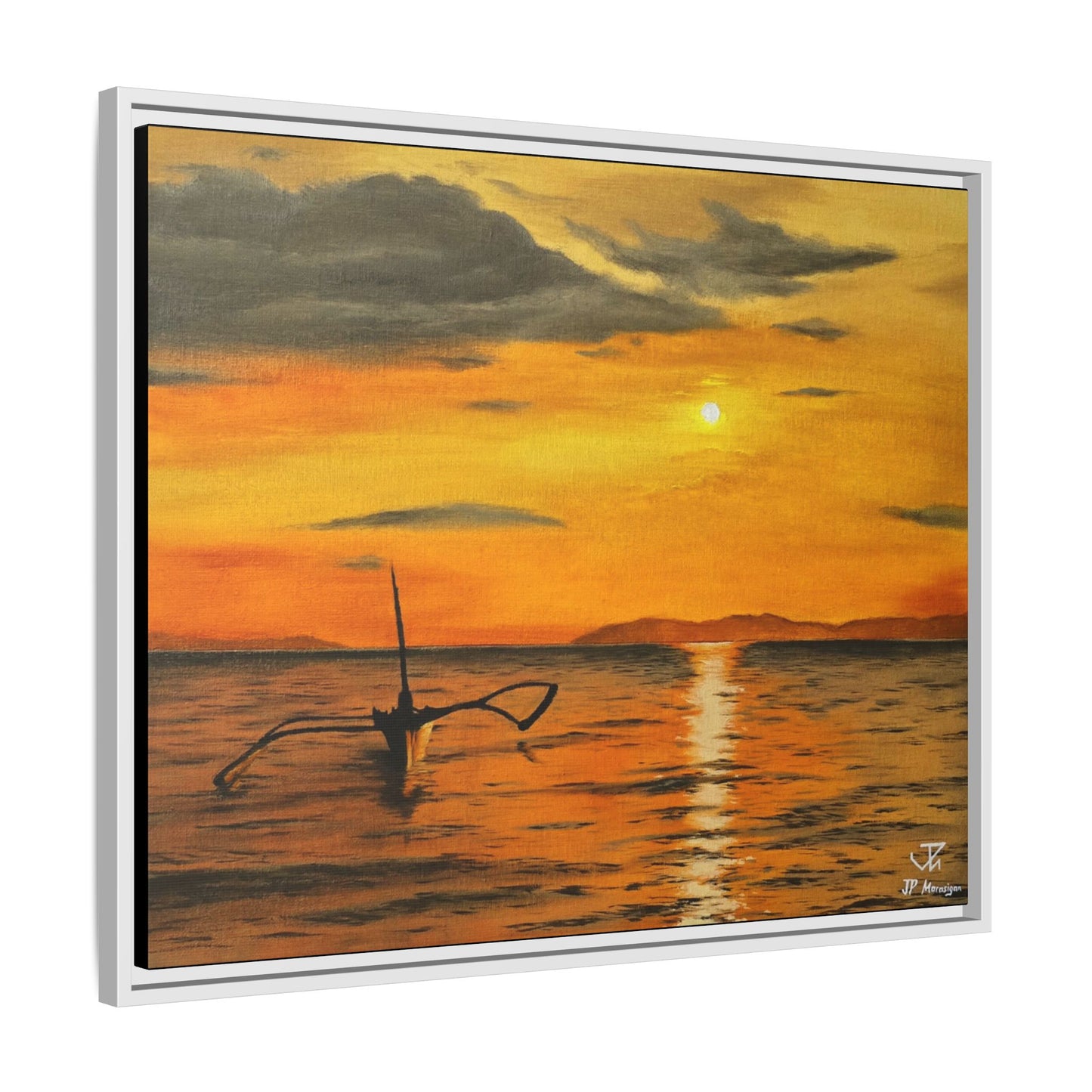 Until the Sun Sets - Framed Canvas Print
